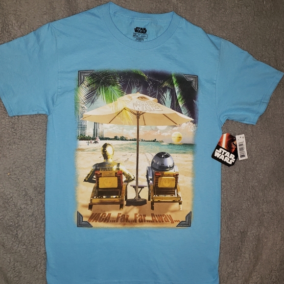 Star Wars Other - NWT Star Wars light blue tee. Size Small.